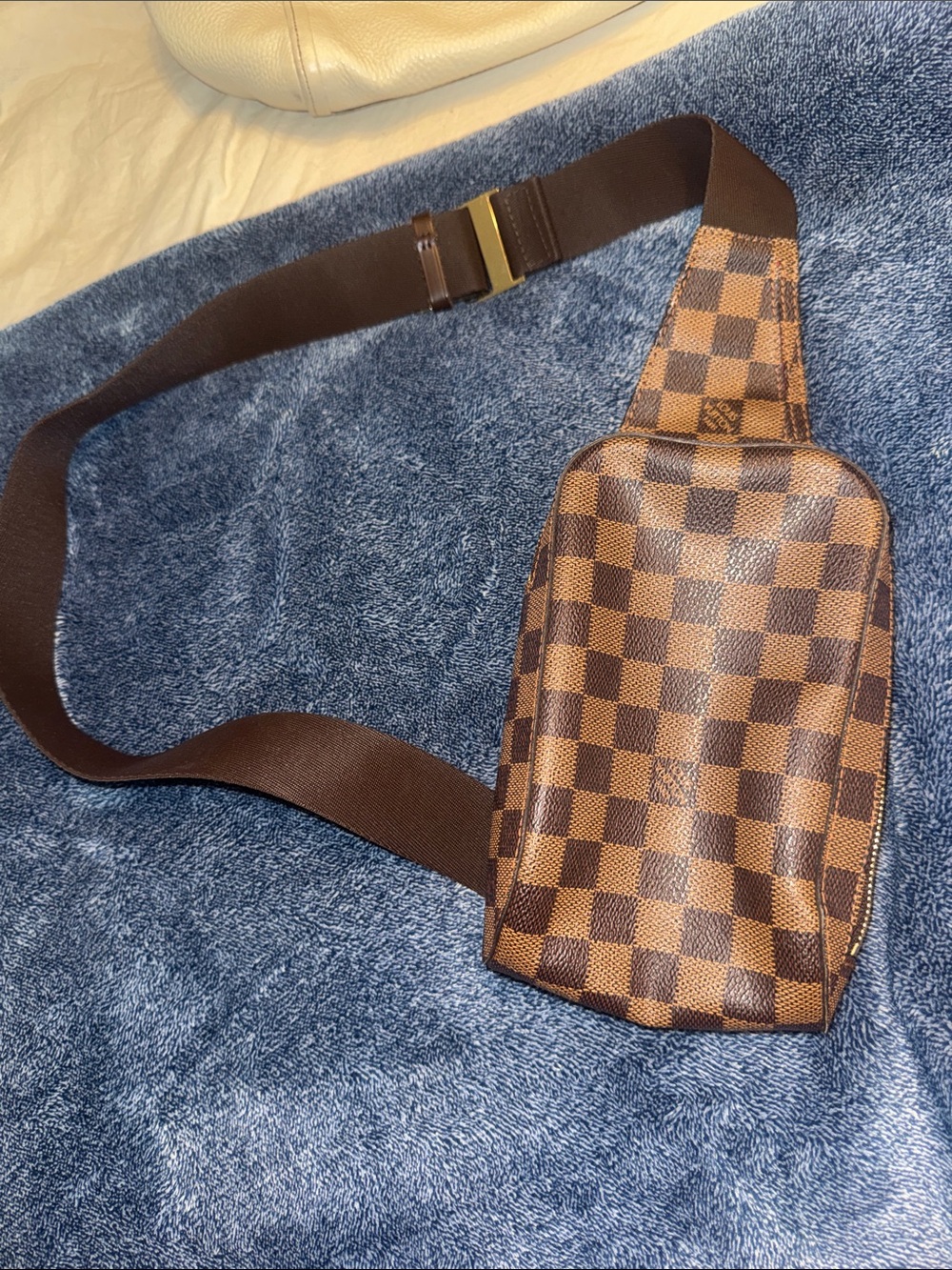 Louis Vuitton Brown Damier Ebene Belt Bag